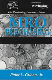 Cover of: MRO purchasing