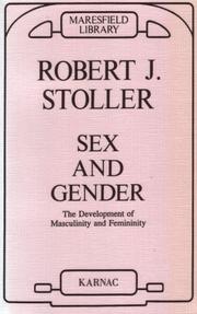 Sex and gender by Robert J. Stoller