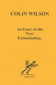 Cover of: An essay on the "new" existentialism