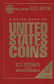Cover of: A Guide Book of United States Coins 2000: Fully Illustrated Catalog and Retail Valuation List--1616 to Date (The Official Red Book of United States Coins, 2000)