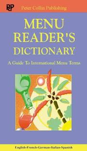 Menu reader's dictionary