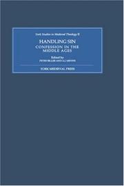 Cover of: Handling sin: confession in the Middle Ages