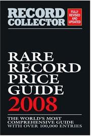 The Rare Record Price Guide (Record Collector Magazine) by Book & Magazine Coll