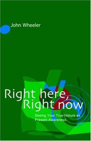 Cover of: Right Here, Right Now: Seeing Your True Nature as Present Awareness
