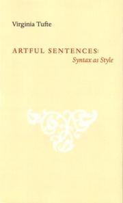 Cover of: Artful Sentences: Syntax as Style