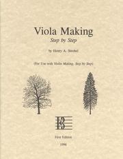 Cover of: Viola Making, Step by Step (For Use with Violin Making, Step by Step)