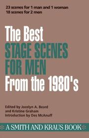 Cover of: The Best stage scenes for men from the 1980's