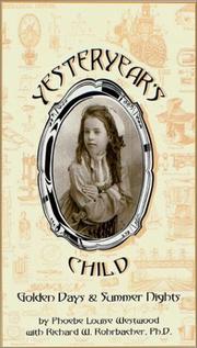 Cover of: Yesteryear's child