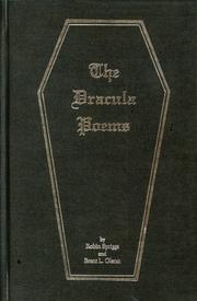 Cover of: The Dracula poems by Spriggs, Robin