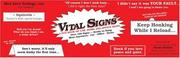Cover of: Vital Signs: A Flip Book of Funny Signs