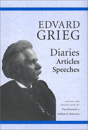 Cover of: Edvard Grieg: diaries, articles, speeches