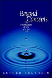 Cover of: Beyond Concepts by Esther Veltheim