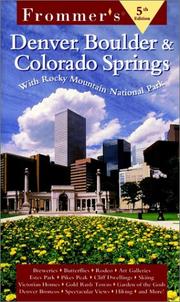 Frommer's Denver, Boulder & Colorado Springs