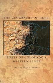 Cover of: The Geography of Hope: Poets of Colorado's Western Slope