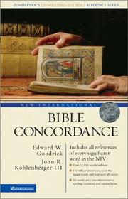Cover of: New International Bible concordance: includes all references of every significant word in the NIV