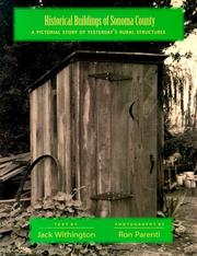 Cover of: Historical buildings of Sonoma County by Jack Withington