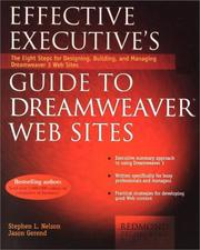Effective executive's guide to Dreamweaver web sites by Stephen L. Nelson