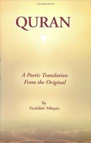 Cover of: Quran  by Fazlollah Nikayin