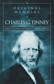 Cover of: The original memoirs of Charles G. Finney
