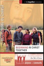 Cover of: Beginning in Christ (Experiencing Christ Together)
