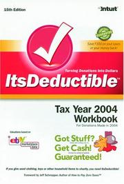 Cover of: Itsdeductible: Tax Year 2004 Workbook (Itsdeductible)