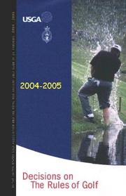 Cover of: Decisions on the Rules of  Golf, 2004-2005