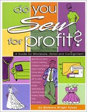 Do You Sew for Profit? by Barbara Wright Sykes