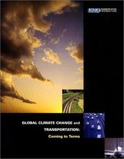 Cover of: Global Climate Change and Transportation: Coming to Terms