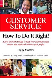 Cover of: Customer Service by Peggy Morrow
