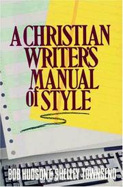 Cover of: A Christian writer's manual of style