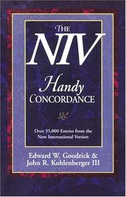 Cover of: NIV Handy Concordance, The by Edward W. Goodrick, John R. Kohlenberger III