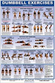 Cover of: Dumbbell Exercises-Shoulders & Arms Laminated (Poster)
