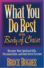 Cover of: What you do best by Bruce Bugbee