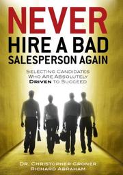 Cover of: Never hire a bad salesperson again