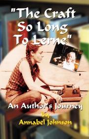 Cover of: "The craft so long to lerne": an author's journey