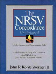 Cover of: The NRSV concordance unabridged: including the Apocryphal/Deuterocanonical books