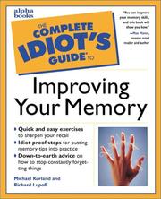 Cover of: The Complete Idiot's Guide to Improving Your Memory