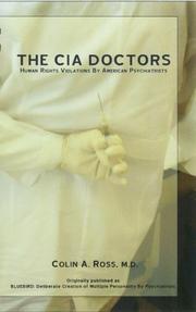 Cover of: The CIA Doctors by Colin A. Ross