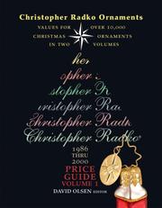 Cover of: Christopher Radko Ornaments: Value Guide 1986 Thru 2000