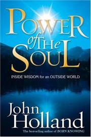 Cover of: Power of the Soul: Inside Wisdom for an Outside World