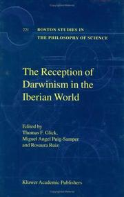 Cover of: The Reception of Darwinism in the Iberian World: Spain, Spanish America and Brazil (Boston Studies in the Philosophy of Science)