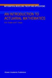 Cover of: An introduction to actuarial mathematics