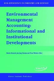 Environmental management accounting : informal and institutional developments