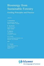 Cover of: Bioenergy from Sustainable Forestry: Guiding Principles and Practice (Forestry Sciences)