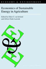 Economics of sustainable energy in agriculture