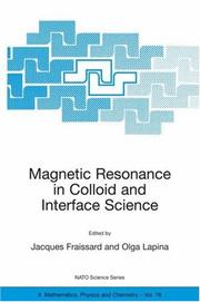 Magnetic resonance in colloid and interface science