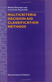 Multicriteria decision aid classification methods