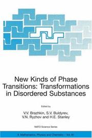 New kinds of phase transitions : transformations in disordered substances