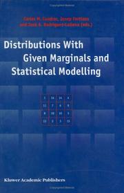 Distributions with given marginals and statistical modelling