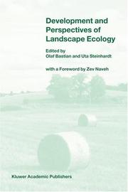 Cover of: Development and Perspectives of Landscape Ecology